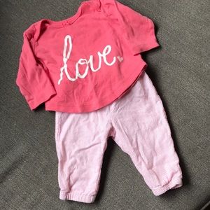 Carter's 3 Month matching outfit